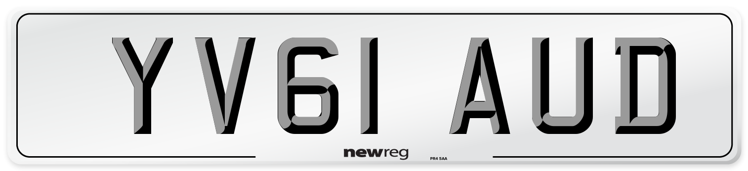 YV61 AUD Number Plate from New Reg